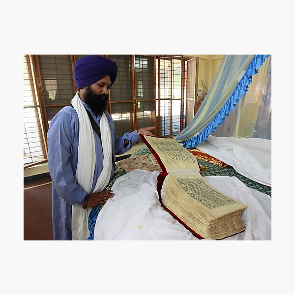 Very Old Sikh Book. Photographic Print