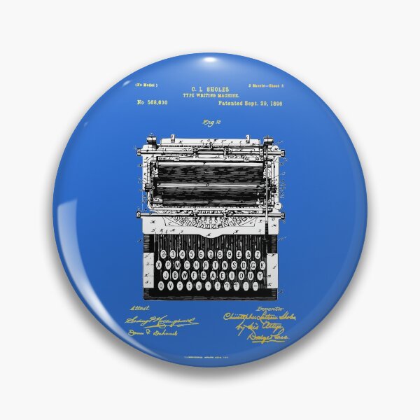 Item preview, First Typewriter Patent Print designed and sold by HippoCreation.