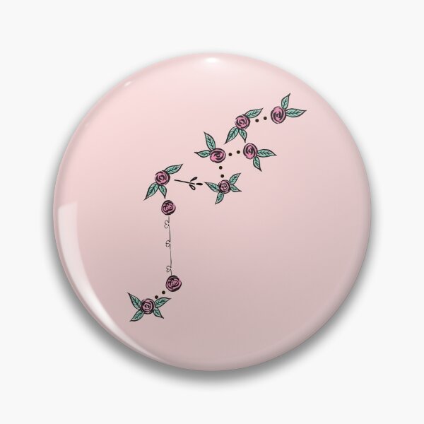 Item preview, Lacerta (Lizard) Constellation Roses and Hearts Doodle designed and sold by EndlessDoodles.