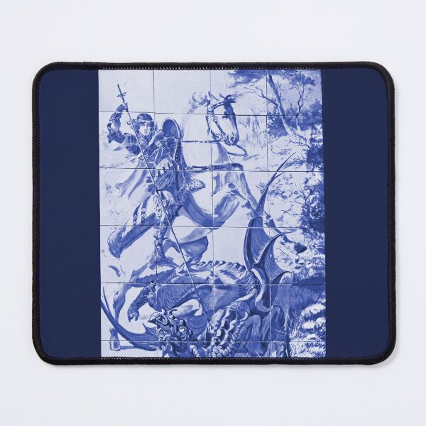 Item preview, Saint George and the Dragon Portuguese Tile Panel designed and sold by worldways.
