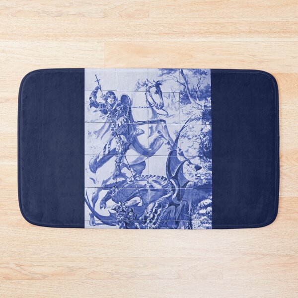 Item preview, Saint George and the Dragon Portuguese Tile Panel designed and sold by worldways.