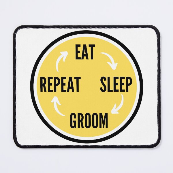 Item preview, Eat sleep groom repeat designed and sold by NikitaAg.