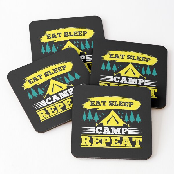 Item preview, Eat sleep camp repeat designed and sold by Zexten.