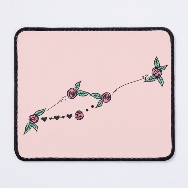 Item preview, Leo Minor (Lesser Lion) Constellation Roses and Hearts Doodle designed and sold by EndlessDoodles.