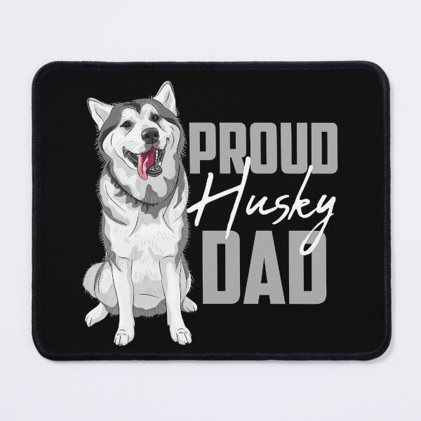 Item preview, Proud Siberian Husky Dad Black designed and sold by SoccaTamam.