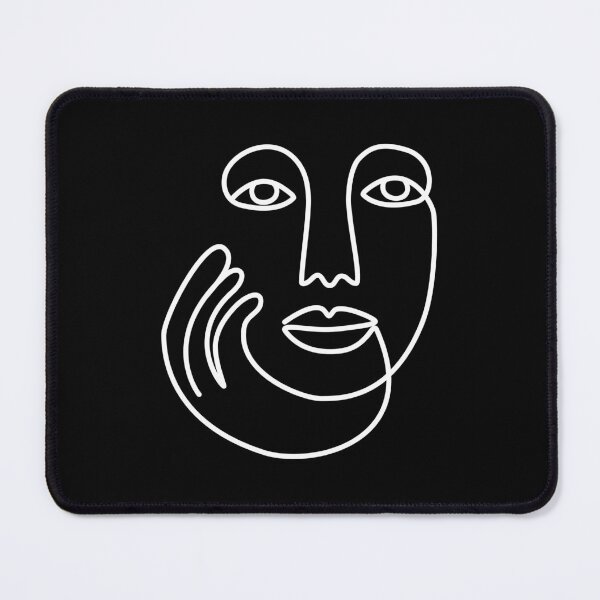 Item preview, Ethnic Woman Face One Line Art Drawing designed and sold by SoccaTamam.