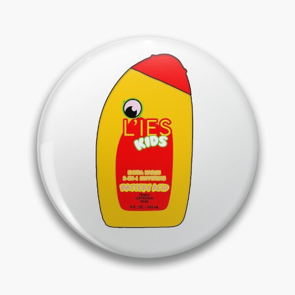 Item preview, Lies for kids battery acid shampoo parody meme designed and sold by Captain-Jackson.