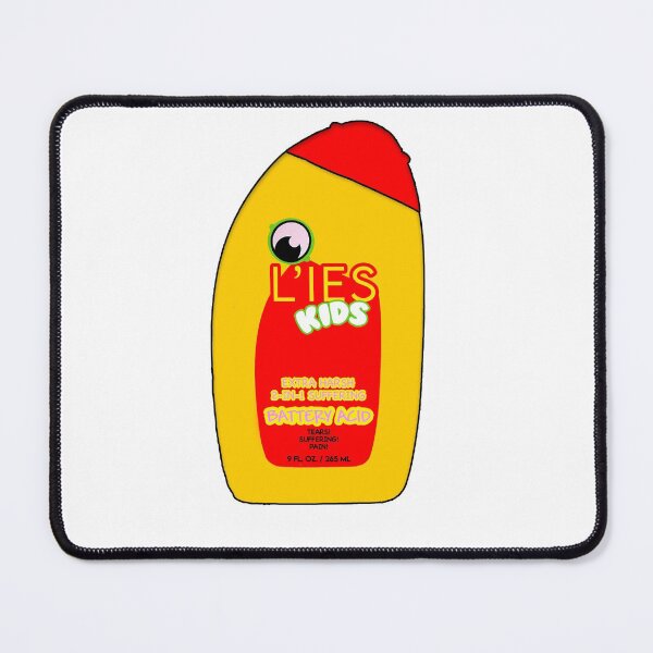 Item preview, Lies for kids battery acid shampoo parody meme designed and sold by Captain-Jackson.