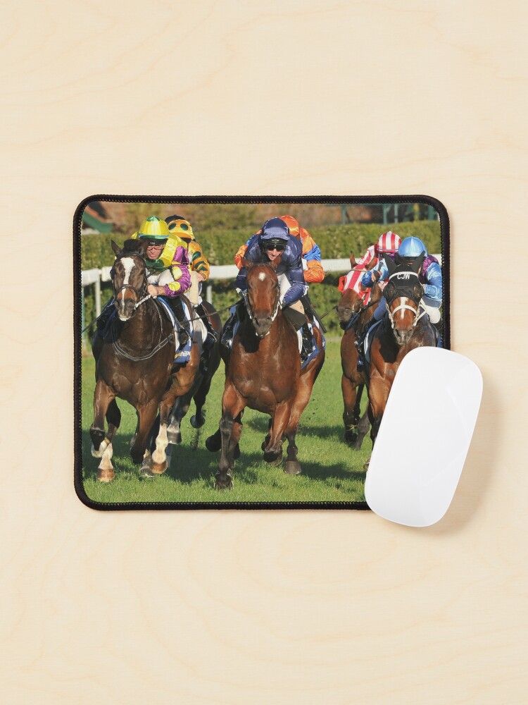 horse racing mouse pad