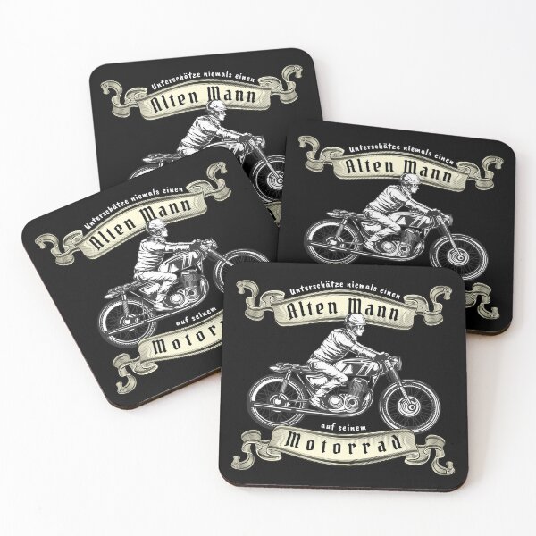 Item preview, Never underestimate an old man - two-wheeler biker designed and sold by der-faun.