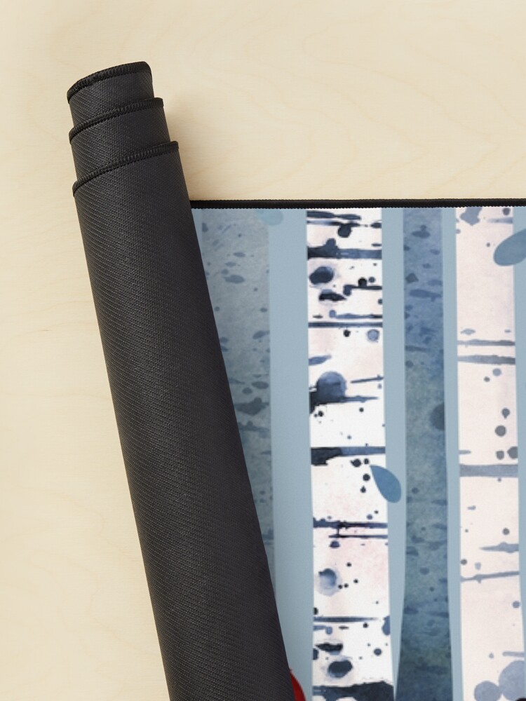 Alternate view of The Birches (in Blue) Mouse Pad