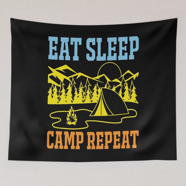 Item preview, Eat sleep camp repeat designed and sold by Zexten.