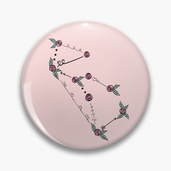 Item preview, Lupus (Wolf) Constellation Roses and Hearts Doodle designed and sold by EndlessDoodles.