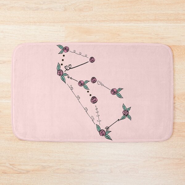 Item preview, Lupus (Wolf) Constellation Roses and Hearts Doodle designed and sold by EndlessDoodles.