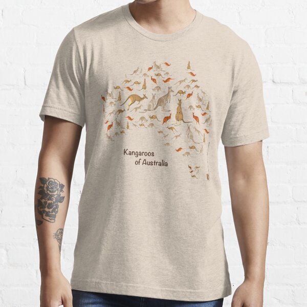 Kangaroo Map of Australia Essential T-Shirt