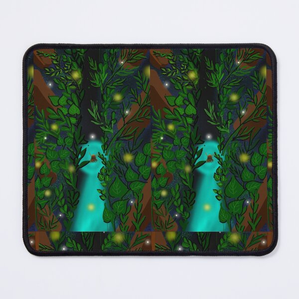 Item preview, girl in the forest amidst twinkling bugs designed and sold by MonsoonMastani.