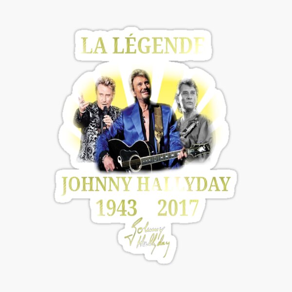 Meilleure vente Johnny Hallyday Sticker