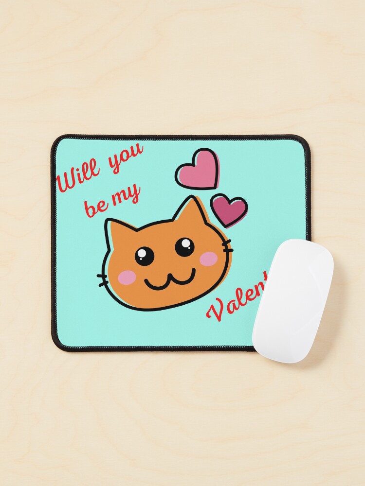 Thumbnail 1 of 5, Mouse Pad, Valentines kitty designed and sold by Rritu.