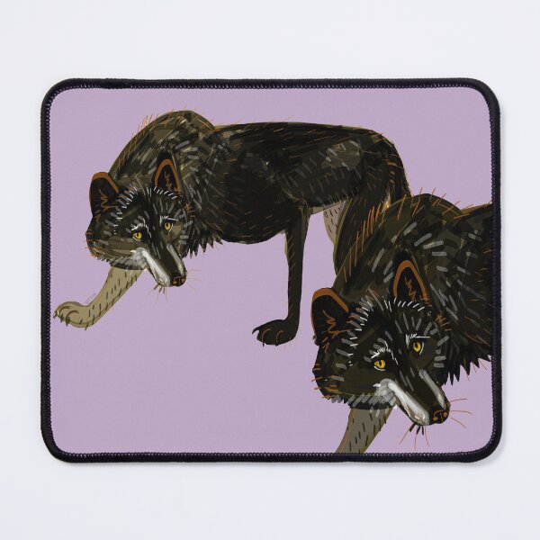 Item preview, Totem black Buffalo wolf (nubilus) Lavender designed and sold by belettelepink.