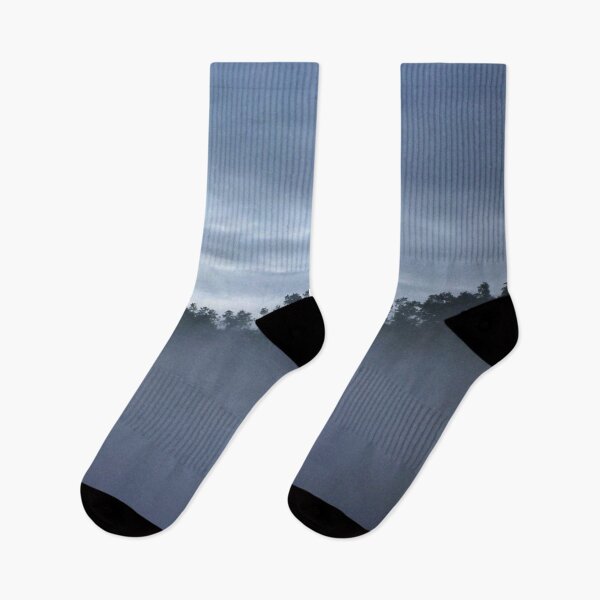 Item preview, Foggy Forest Cloudy Sky Landscape designed and sold by Anna Lemos.