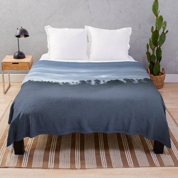 Item preview, Foggy Forest Cloudy Sky Landscape designed and sold by Anna Lemos.