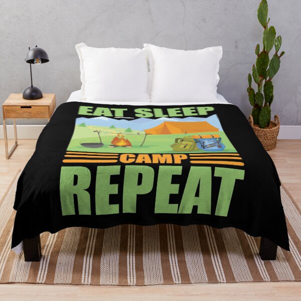 Item preview, Eat sleep camp repeat designed and sold by Zexten.