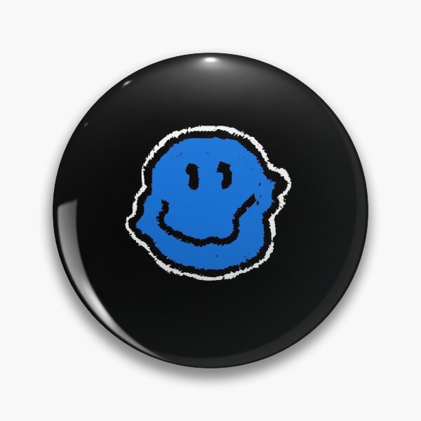 Item preview, Trippy Smiley Blue Face designed and sold by mythandframe.