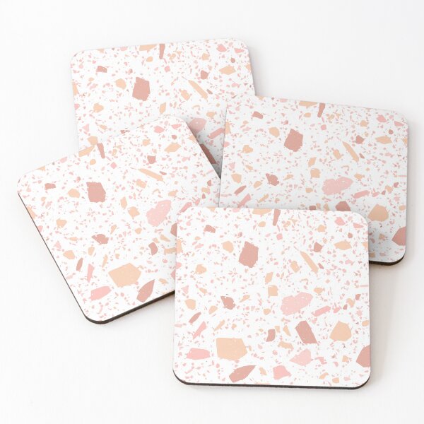 Item preview, Peachy Pink and White Terrazzo  designed and sold by thesnowwhyte.