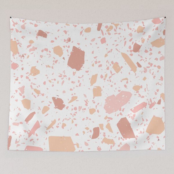 Item preview, Peachy Pink and White Terrazzo  designed and sold by thesnowwhyte.