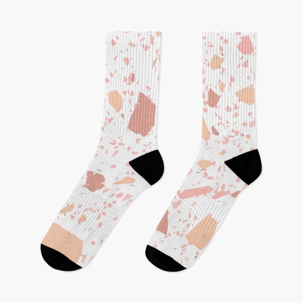 Item preview, Peachy Pink and White Terrazzo  designed and sold by thesnowwhyte.