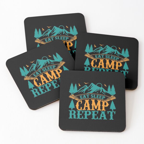 Item preview, Eat sleep camp repeat designed and sold by Zexten.