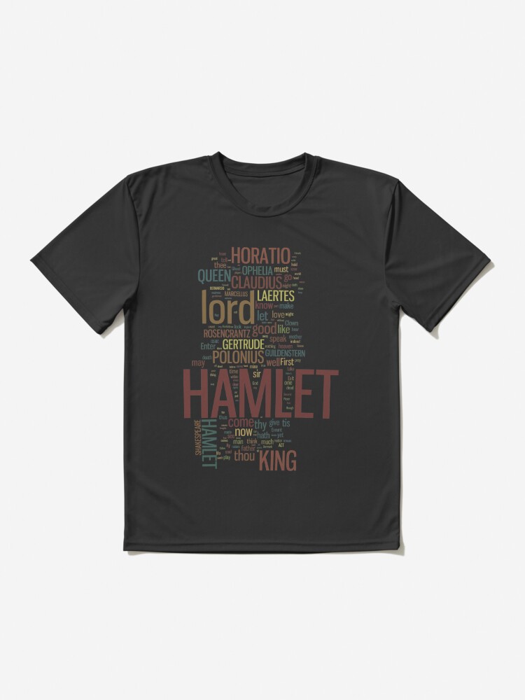 Active T-Shirt, Hamlet Word Play designed and sold by Styled Vintage