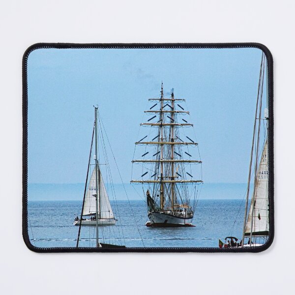 Item preview, Boatyard Anchored Sailboats Fishing Boats Tall Ship  designed and sold by worldways.