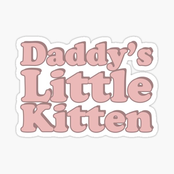 Kitty daddy. Yes Daddy Стикеры телеграмм.