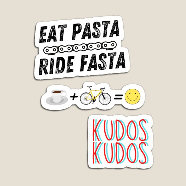 Item preview, Eat pasta ride fasta gravel bike racing bike racing cyclist sticker designed and sold by lucomini.