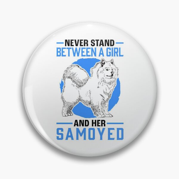 Item preview, Girl with Samoyed Sled Dog Samoyed Spitz designed and sold by madgrfx.