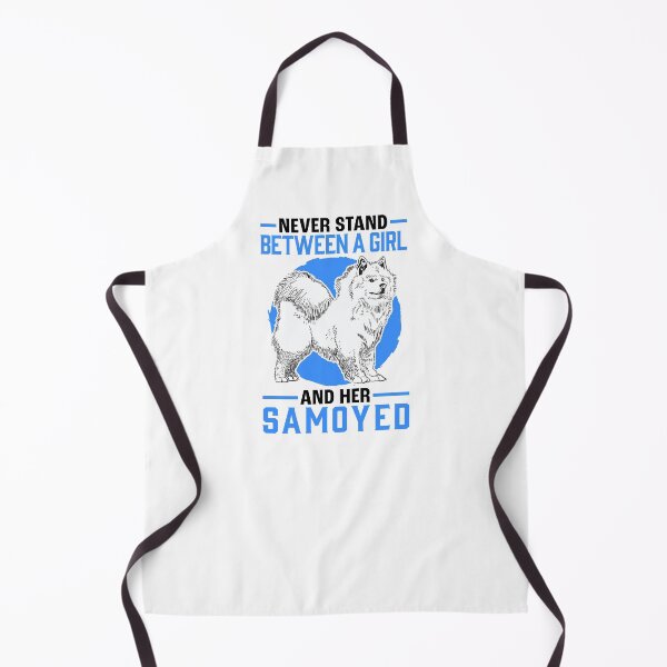 Item preview, Girl with Samoyed Sled Dog Samoyed Spitz designed and sold by madgrfx.