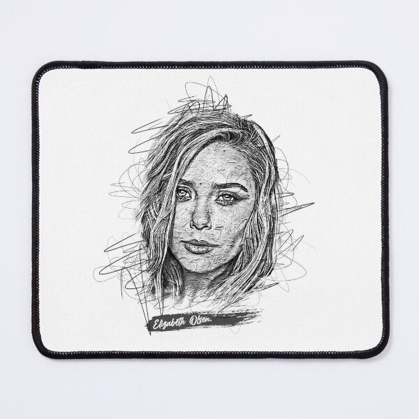 Item preview, Elizabeth Olsen Abstract Sketch Art, Elizabeth Olsen designed and sold by graphic-genie.