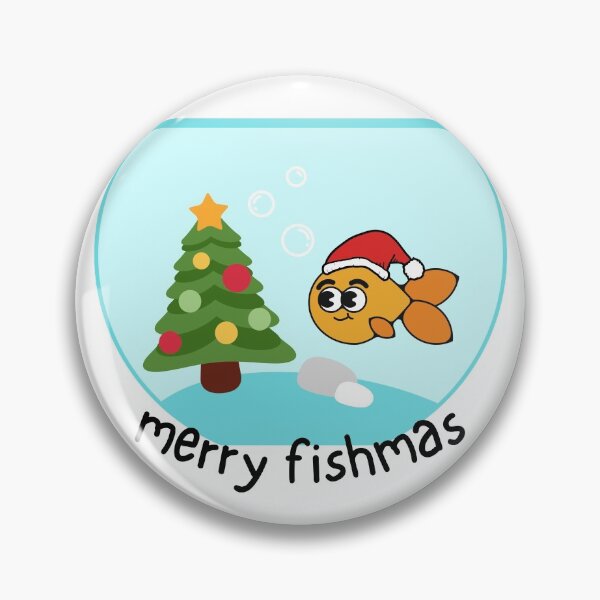 Item preview, Merry Fishmas - Animal pun designed and sold by The Agreeable Raven.