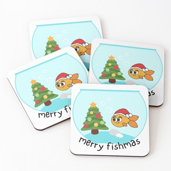 Item preview, Merry Fishmas - Animal pun designed and sold by The Agreeable Raven.