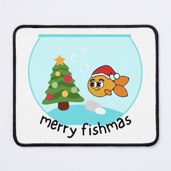 Item preview, Merry Fishmas - Animal pun designed and sold by The Agreeable Raven.