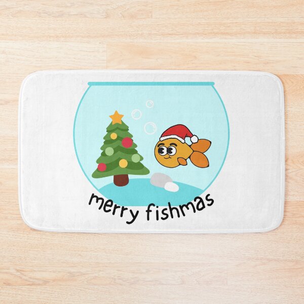 Item preview, Merry Fishmas - Animal pun designed and sold by The Agreeable Raven.