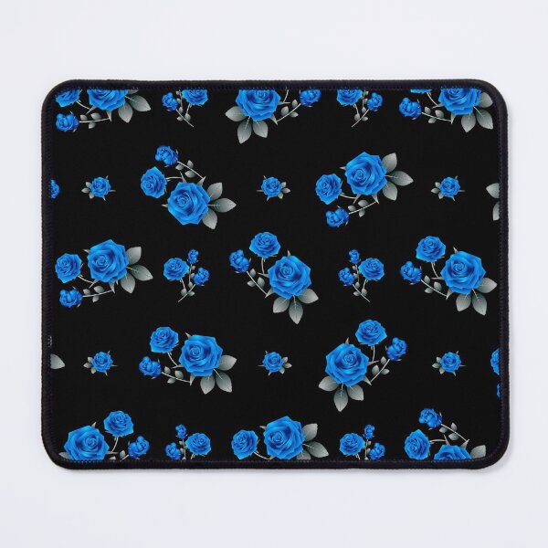 Item preview, Blue Roses with monochromatic leaves designed and sold by Ribeiro Design.