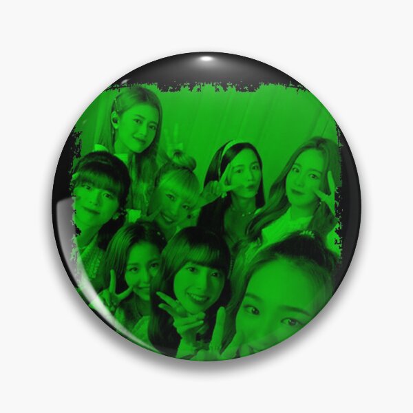 Item preview, NiziU Kpop Group Members Green Kpop RGB Color Design designed and sold by Piosenka Art.