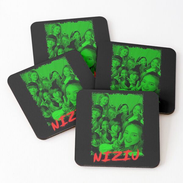 Item preview, NiziU Kpop Group Members Green Kpop RGB Color Design designed and sold by Piosenka Art.