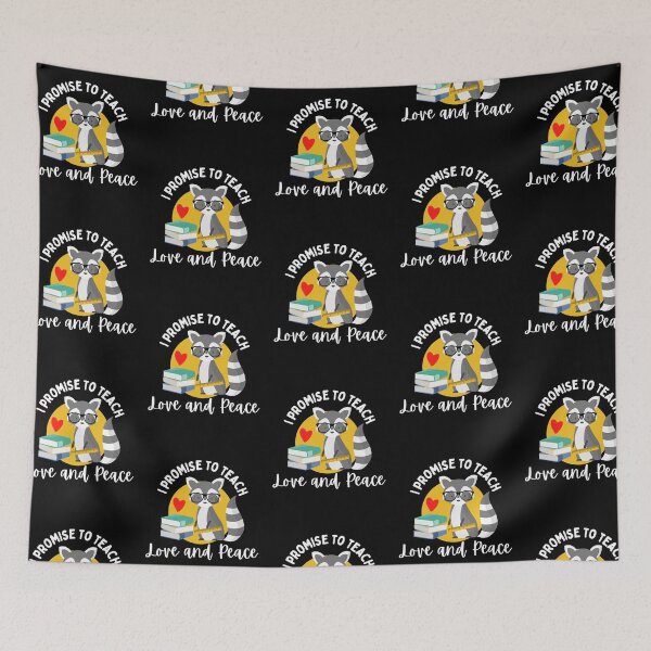 Item preview,  I promise to teach love and peace designed and sold by Ila Mandlik.