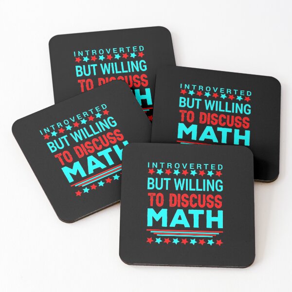 Item preview, Introverted but willing to discuss Math designed and sold by FASHIONGALLERIA.