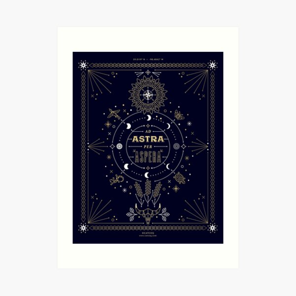 Ad Astra Per Aspera Wall Art | Redbubble