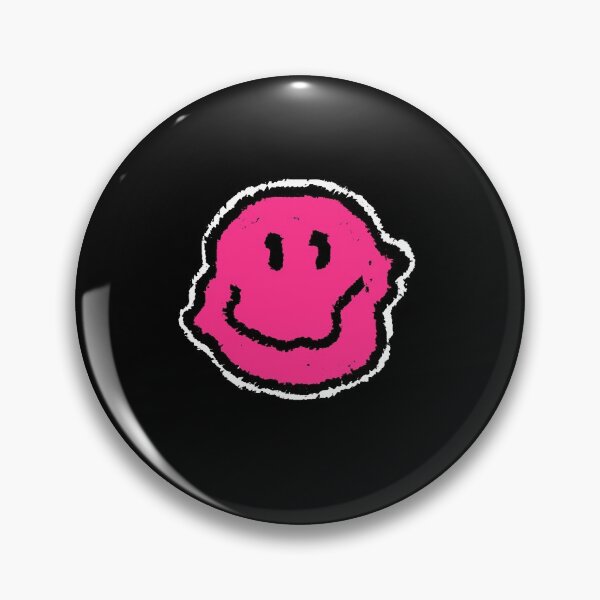 Item preview, Trippy Smiley Hot Pink Face designed and sold by mythandframe.