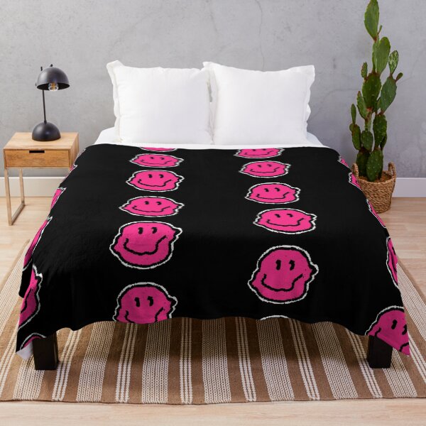 Item preview, Trippy Smiley Hot Pink Face designed and sold by mythandframe.